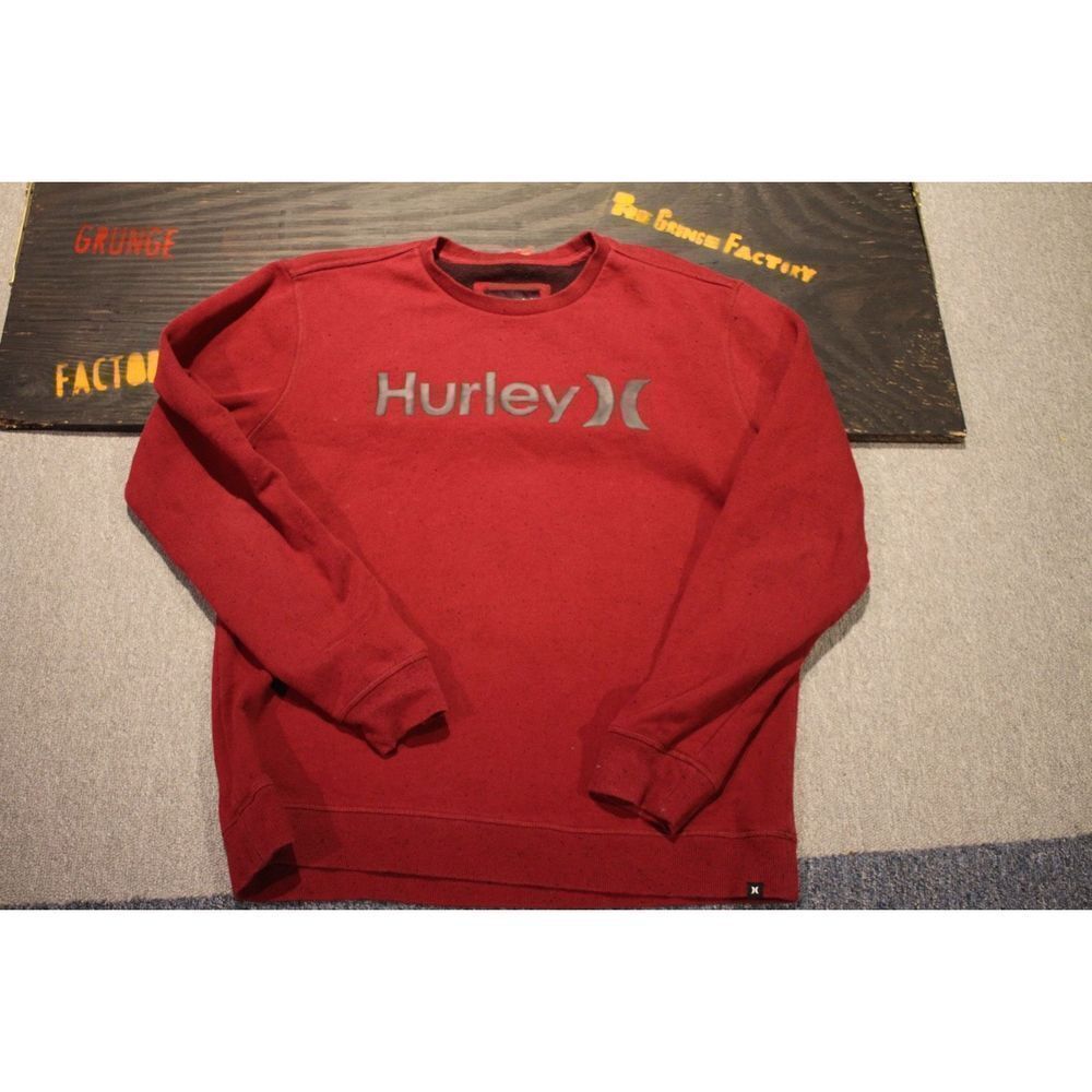 Hurley Burgundy Sweatshirt - Size Large